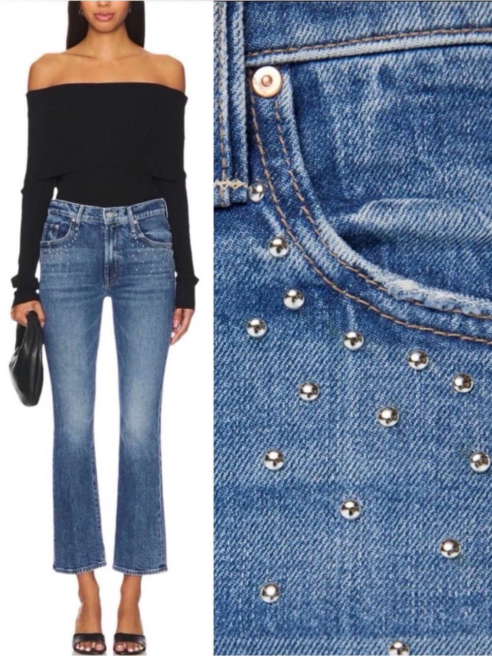MOTHER JEANS Superior The Insider Flood in Metal Magic Size 30 New With Tags